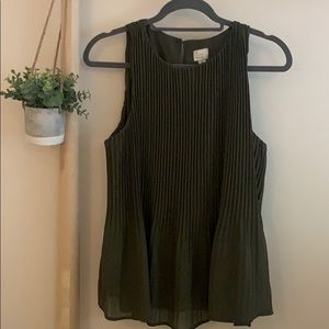 Olive Green Target Blouse